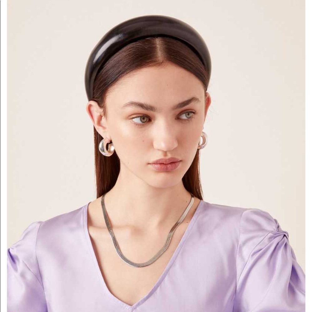 Lele Sadoughi Glossy Padded Headband